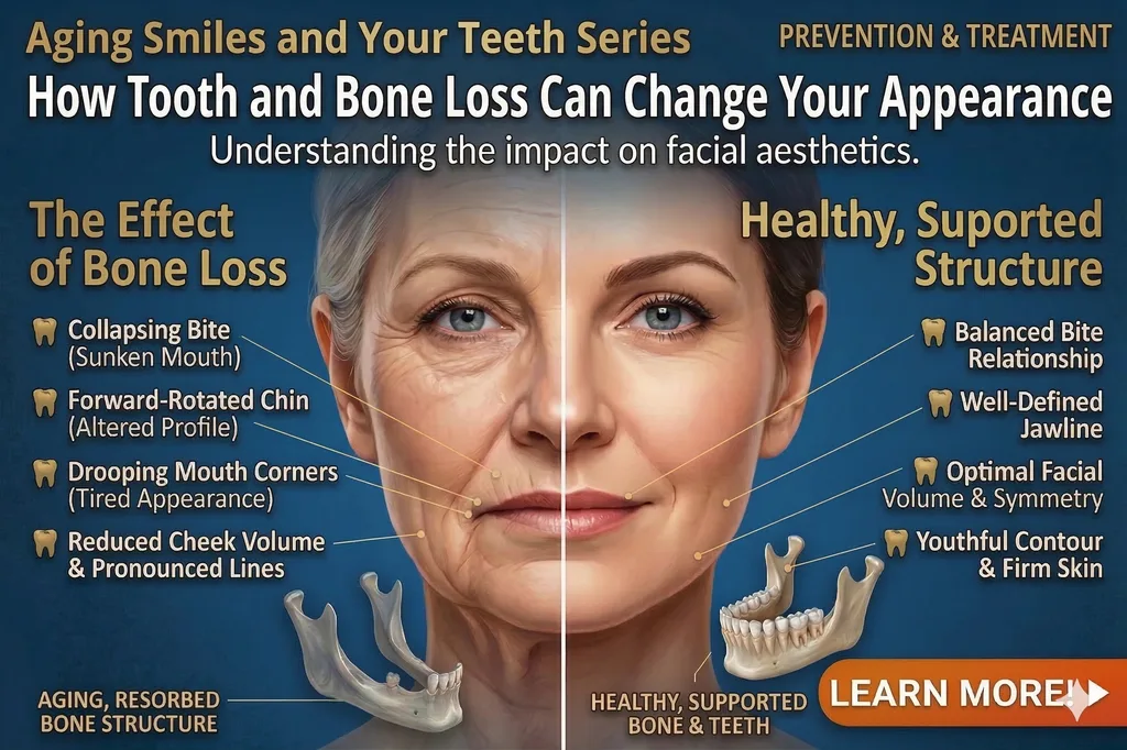 How tooth and bone loss can change your appearance
