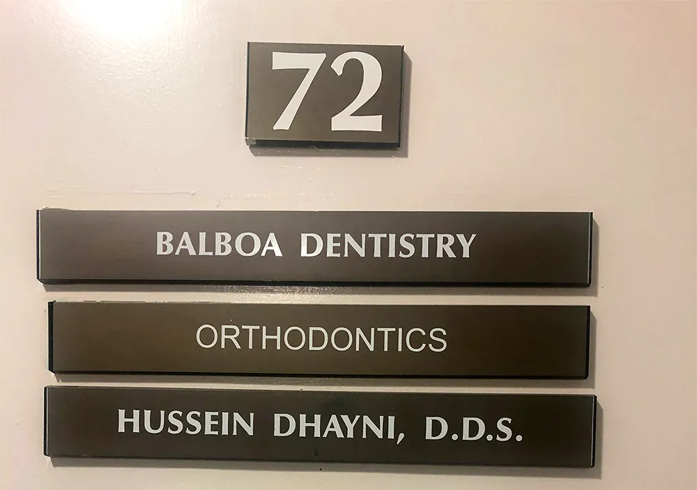 Patient smiling during a visit at Balboa Dentistry in San Diego