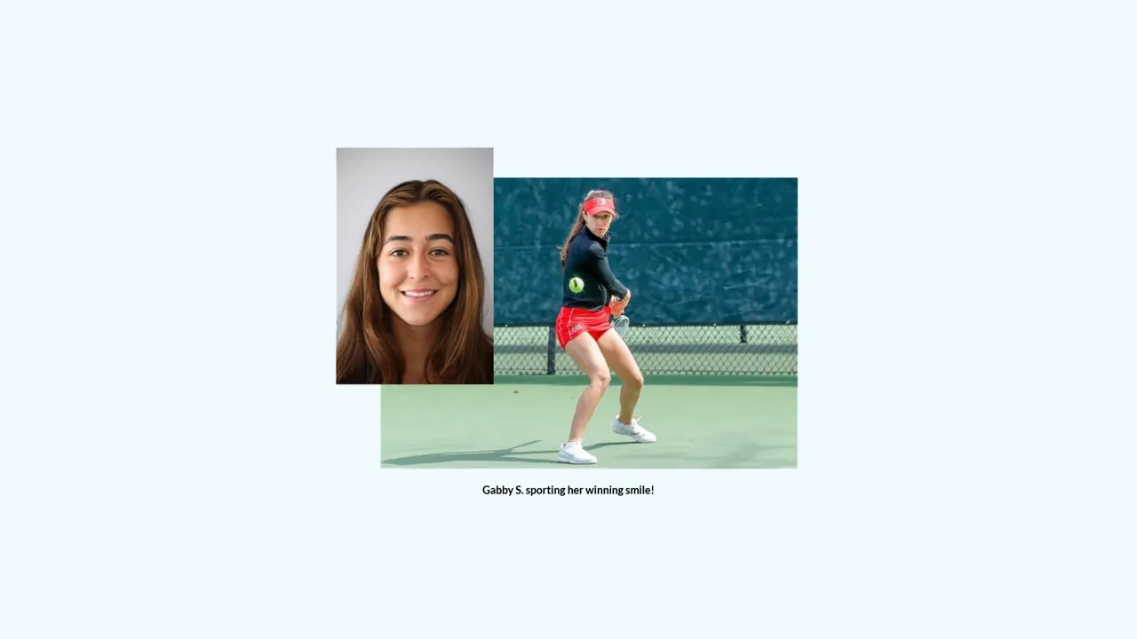 Gabby S. sporting her winning smile